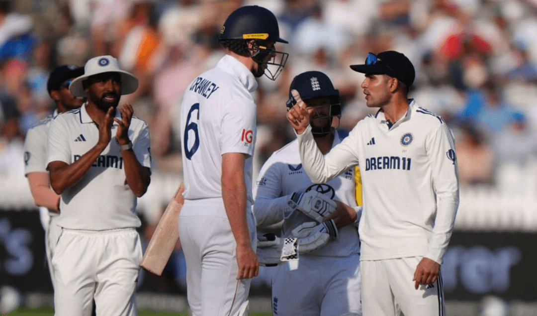 Crawley-Gill had a heated exchange 